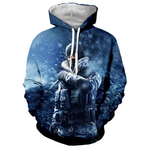 3D Print Rainbow Six Siege Sweatshirts Hip Hop Hoodie