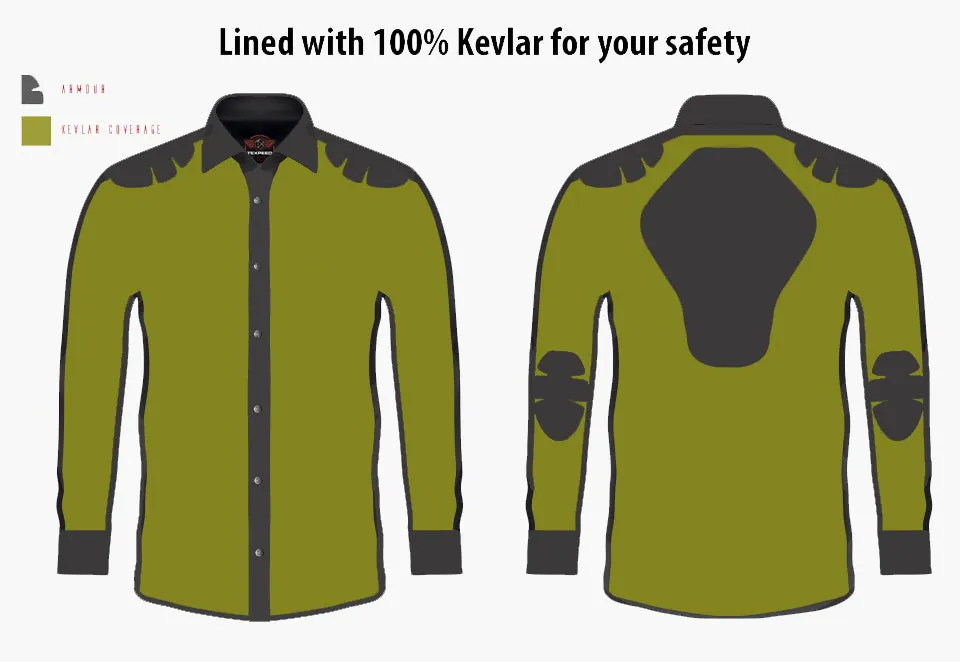 BGA Exo Protective Motorcycle Flannel Lumberjack Shirts