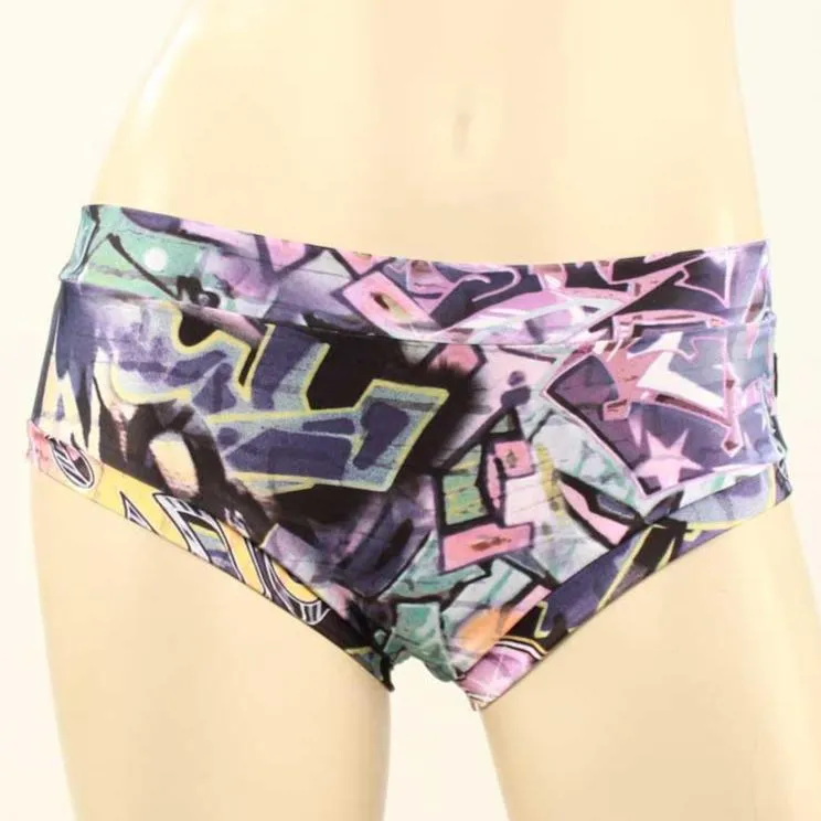 Booty Short- Pink Graffiti