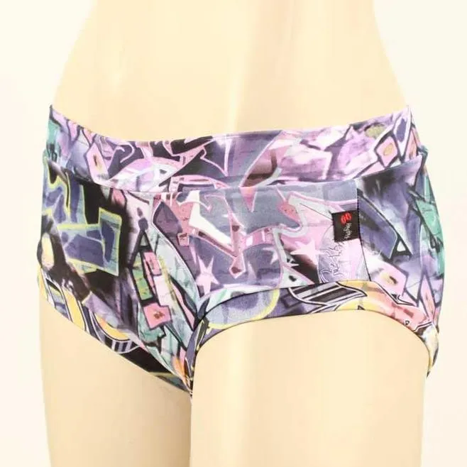 Booty Short- Pink Graffiti