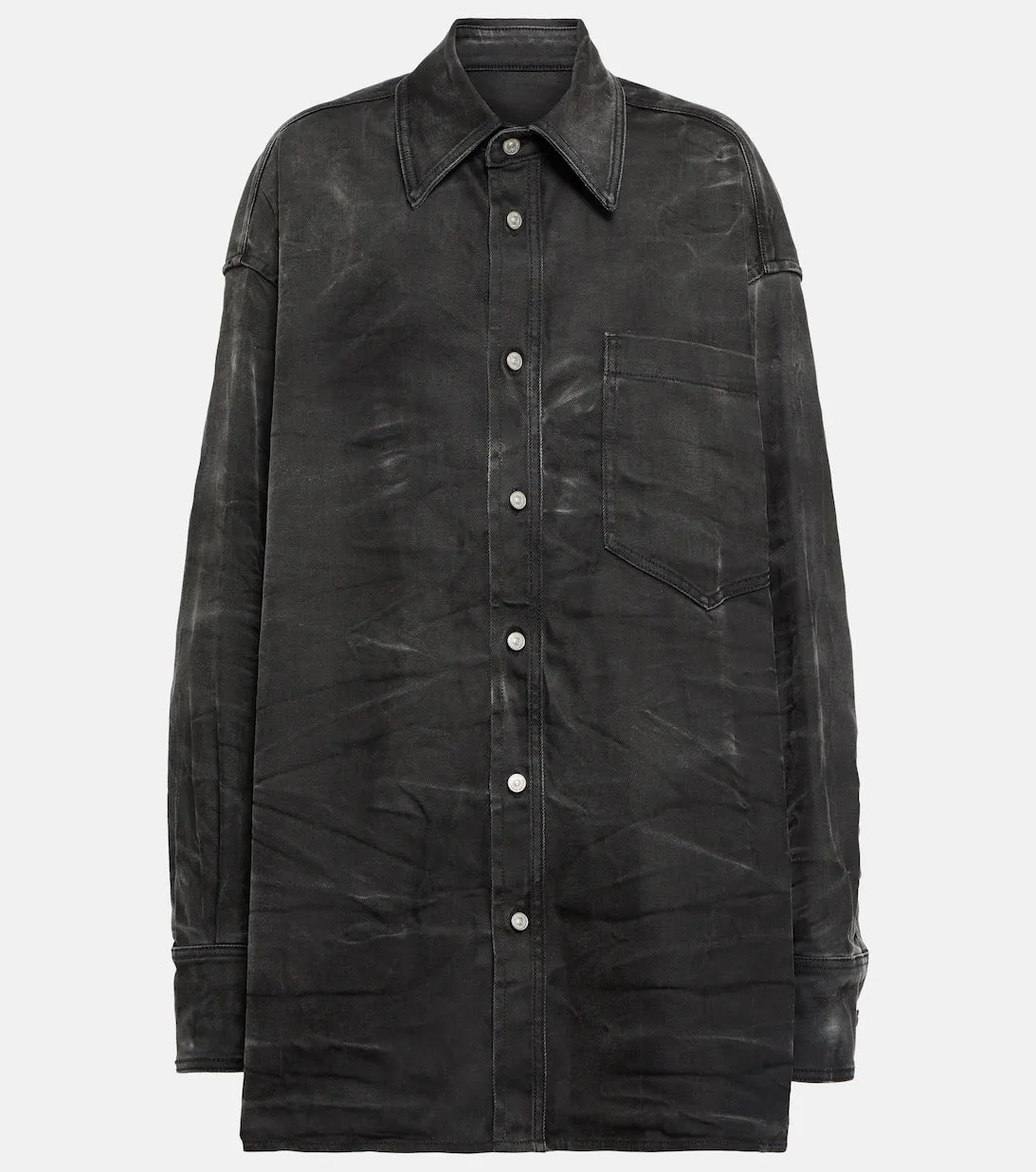 Denim shirt MM6 MAISON MARGIELA, black