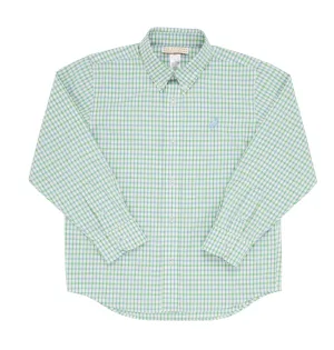 Kiawah Kelly Green Barrgt Blue C/BarBlue Dean's List Dress Shirt