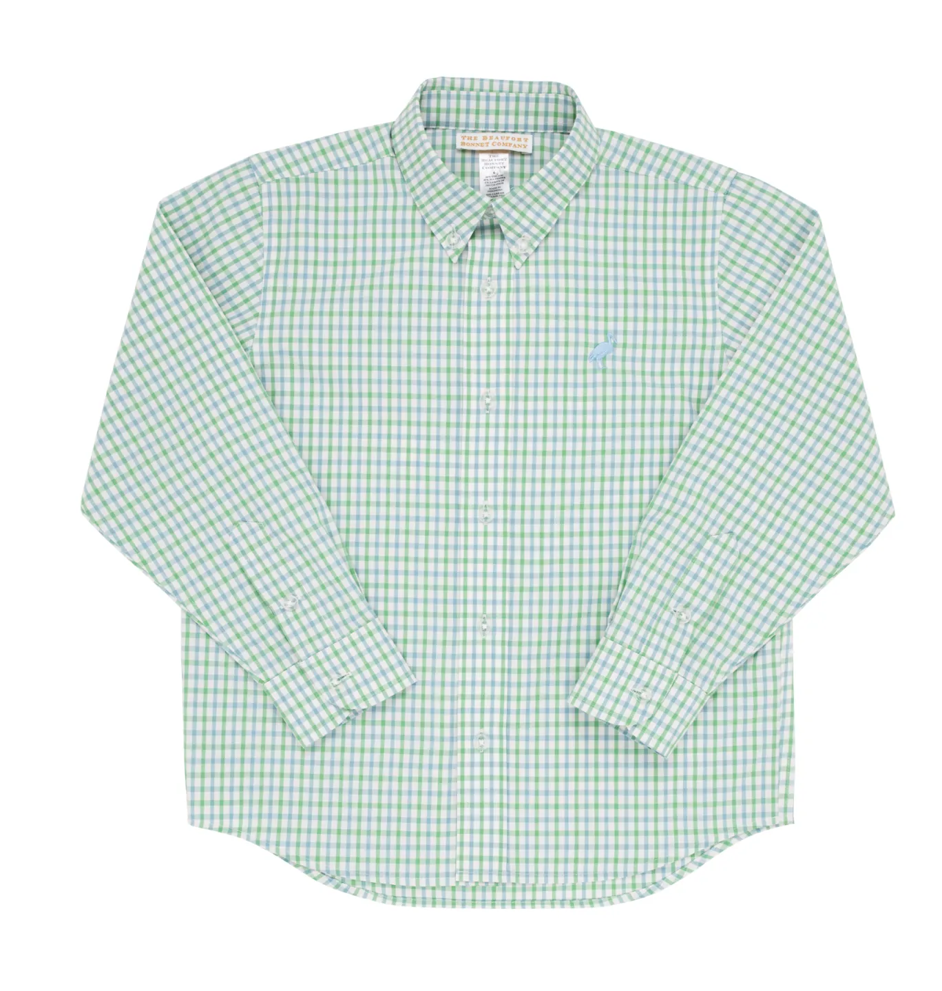 Kiawah Kelly Green Barrgt Blue C/BarBlue Dean's List Dress Shirt
