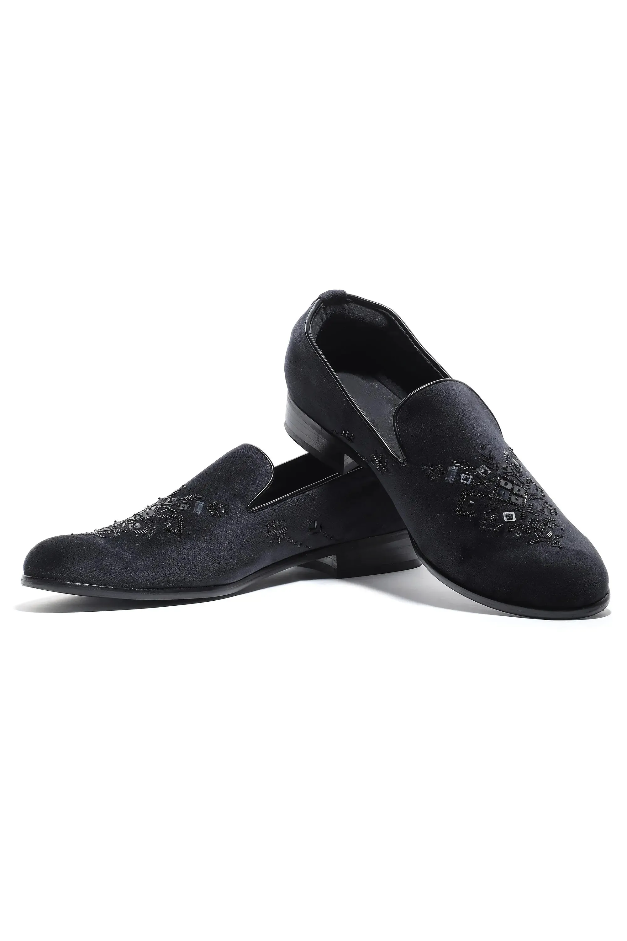 Midnight Luxe Velvet Slip-Ons