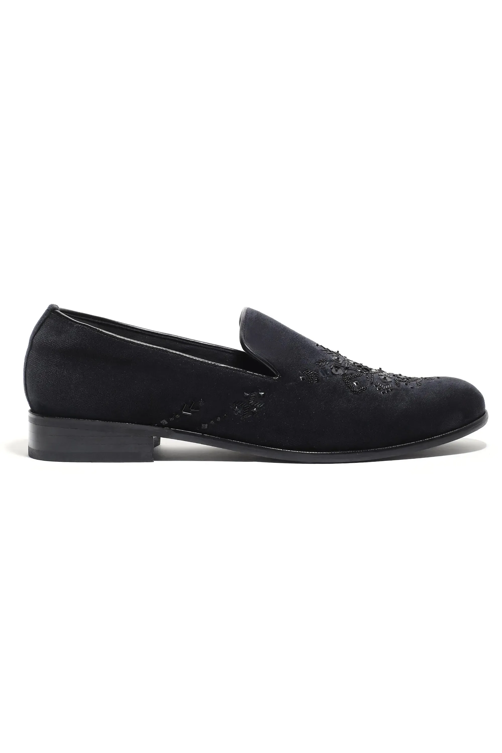 Midnight Luxe Velvet Slip-Ons