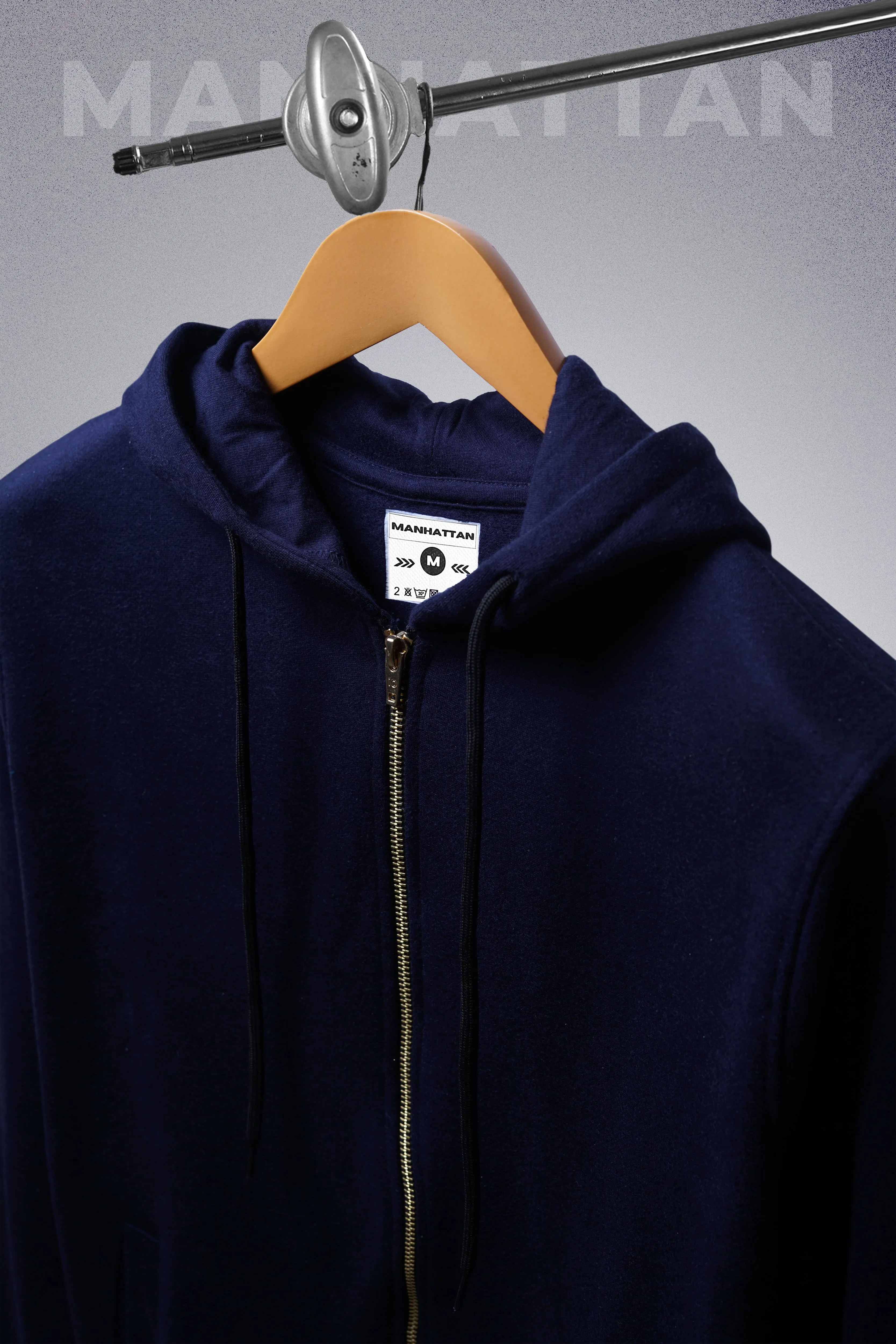 Premium Hoodies Zipper Unisex Navy