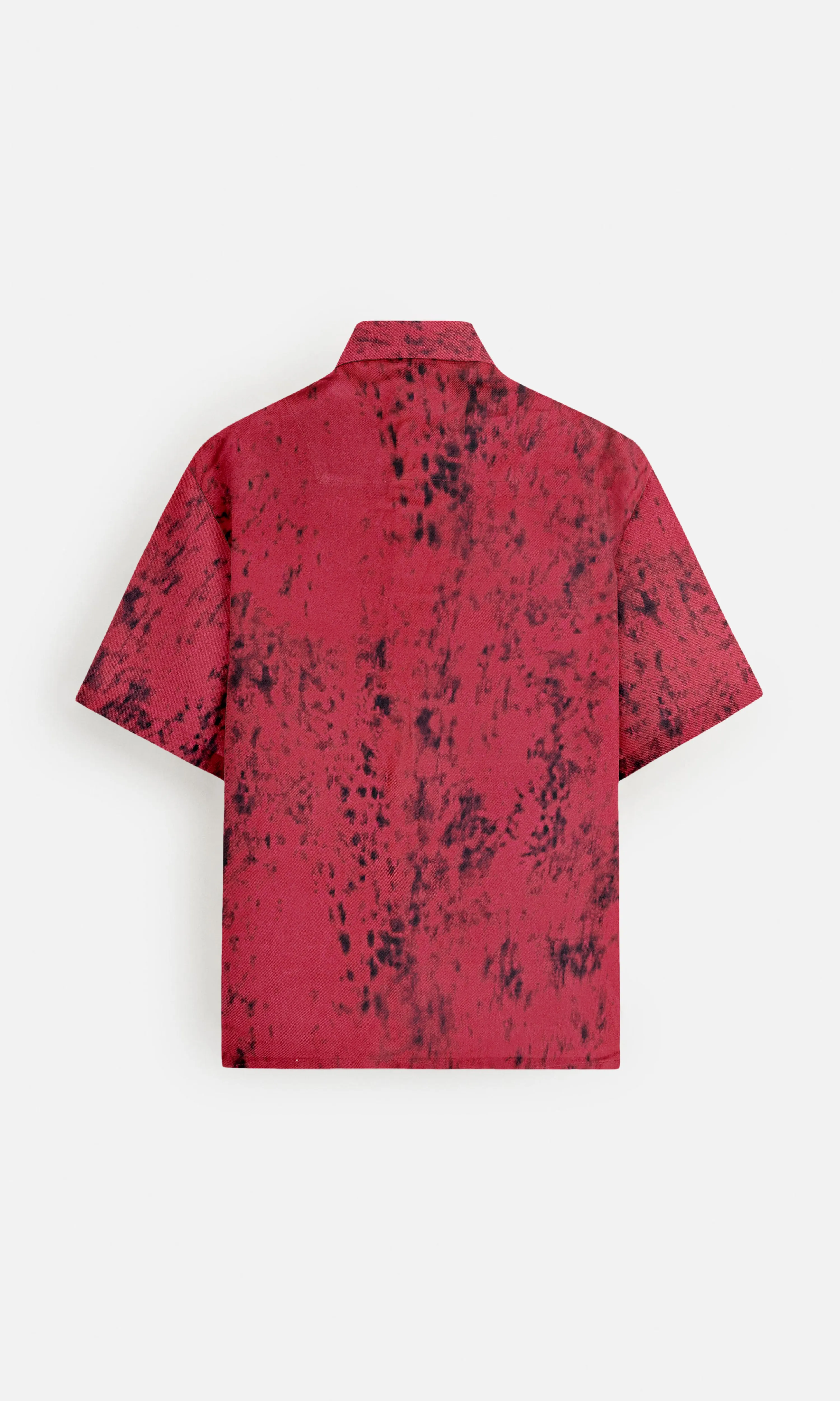 Scarlet Queen Red Colour Pure Ecovero (viscose) Short Sleeve Shirt