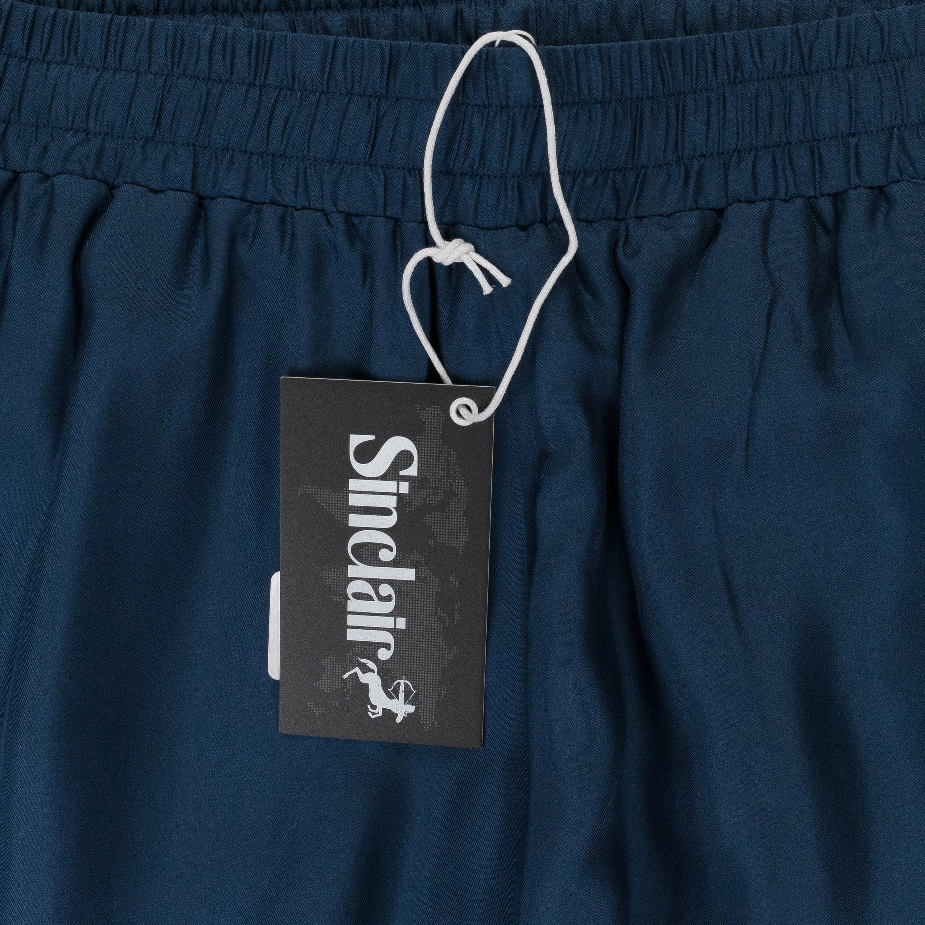 SILK NAVY TRACK PANTS