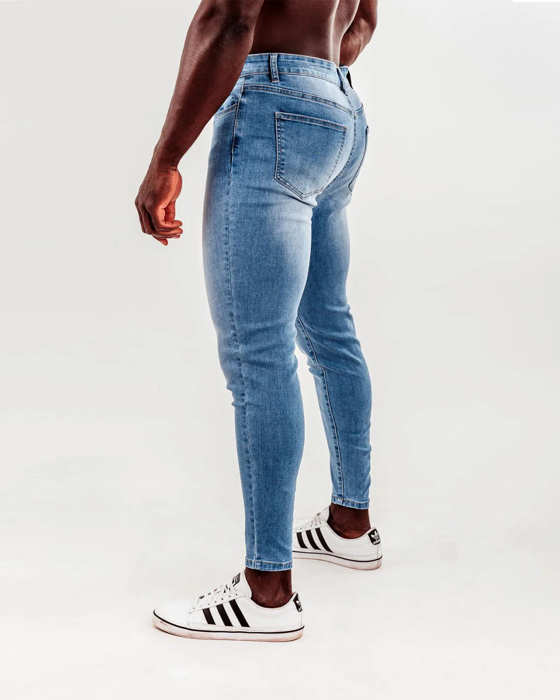 Slim-Stretch Jeans - Light Blue