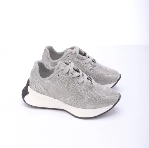 Textured Rubber Lace Shoe-Gray